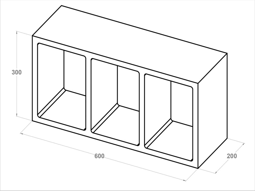 11028 Casetón reticular 60x20x30