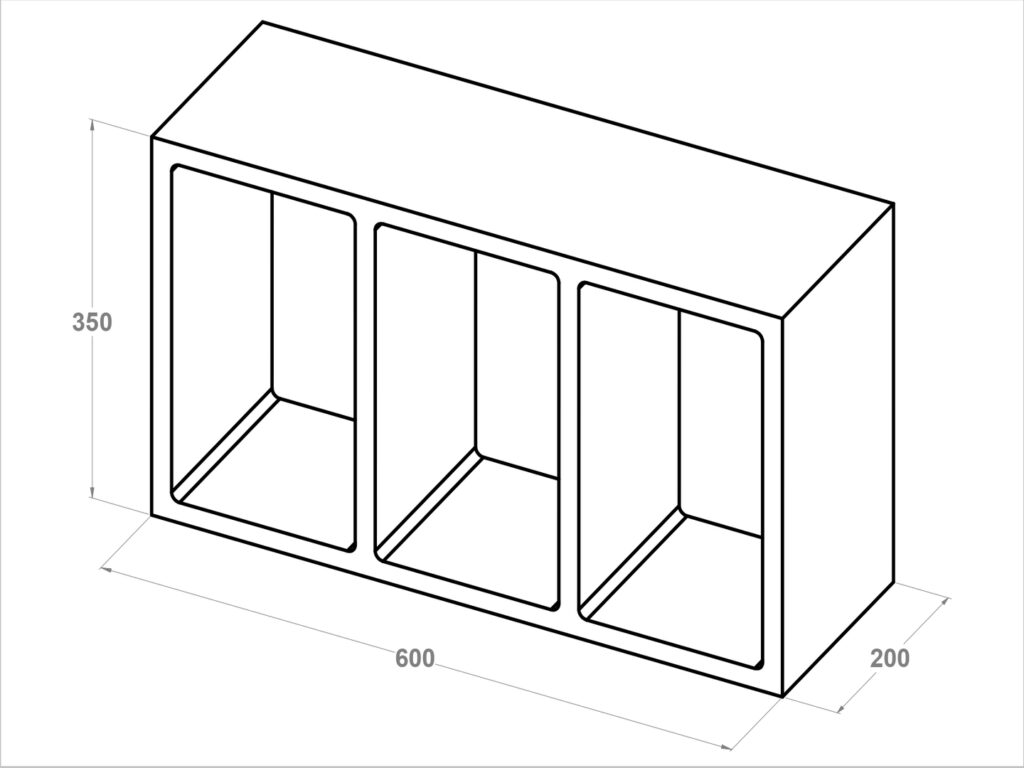 11029 Casetón reticular 60x20x35