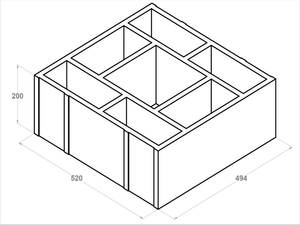 11049 Conducto PIEZA QM 20X49X52
