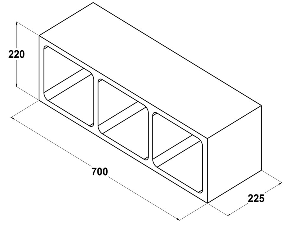 11118 Casetón reticular 70x23x22