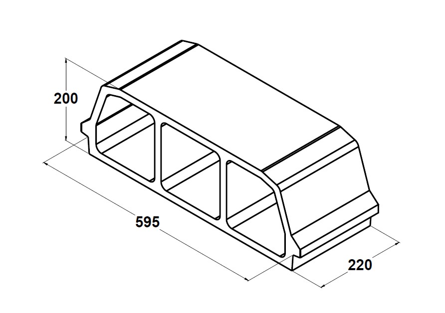 11021 Bovedilla 70x20x25