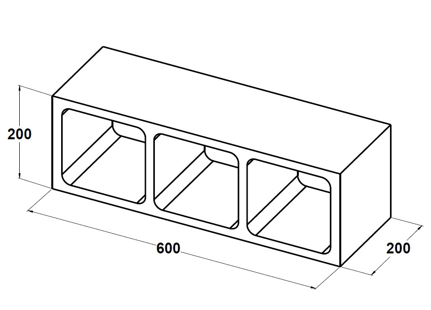 11025 Casetón reticular 60x20x20