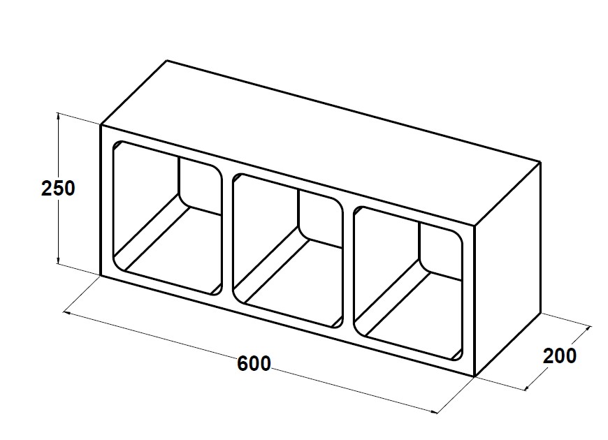 11027 Casetón reticular 60x20x25