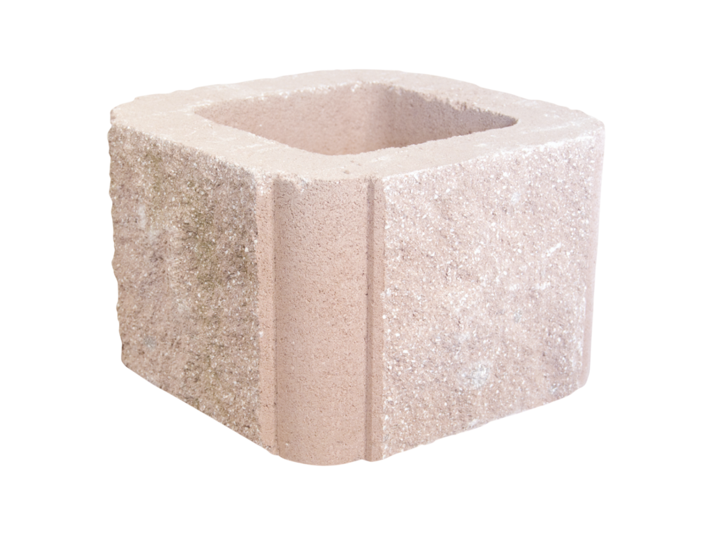 00392Pilar split 30x30x19 salmon Imagen Web