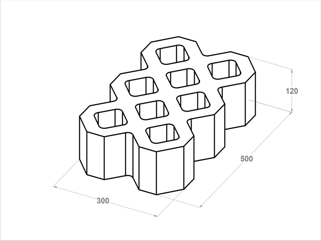 11051 Pavicésped 30x50x11