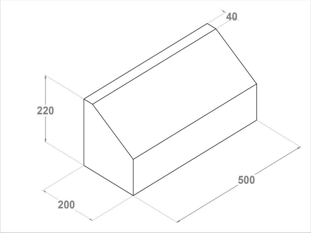 11056 Bordillo bicapa 50x22x20x4 C7 remontable