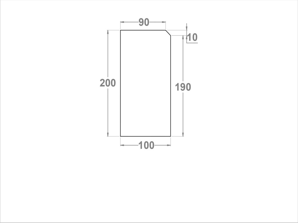 11063 Bordillo bicapa 100x20x10x9 A1