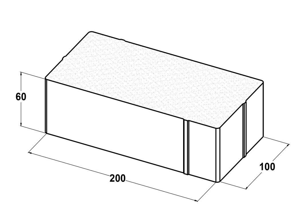11070 Adoquín bicapa 20x10x6