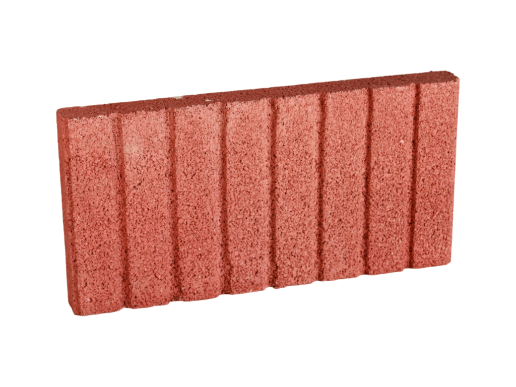 11074_Plaqueta Ranurada Roja