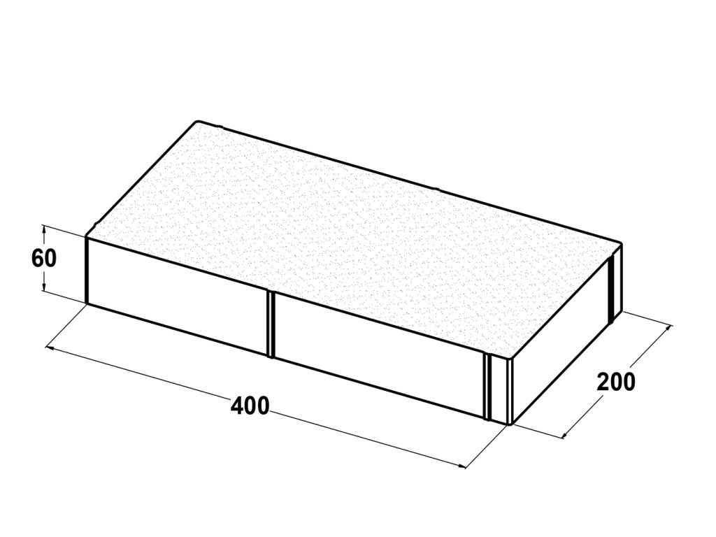 11085 Adoquín bicapa 40x20x6
