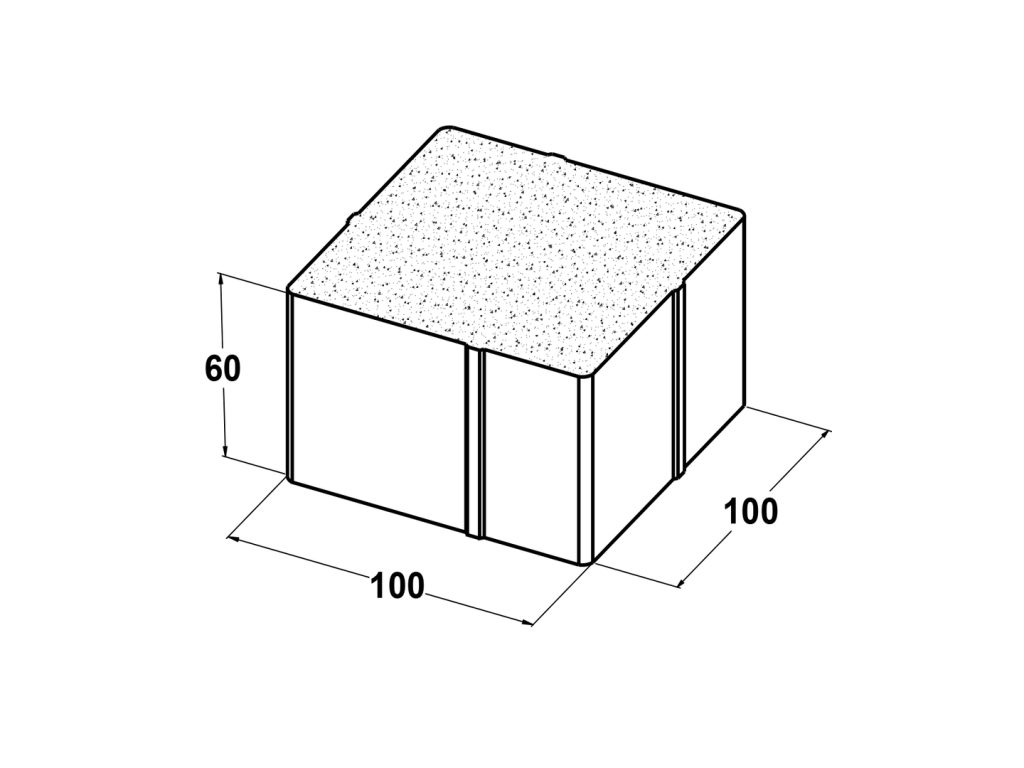 11101 Adoquín bicapa 10x10x6