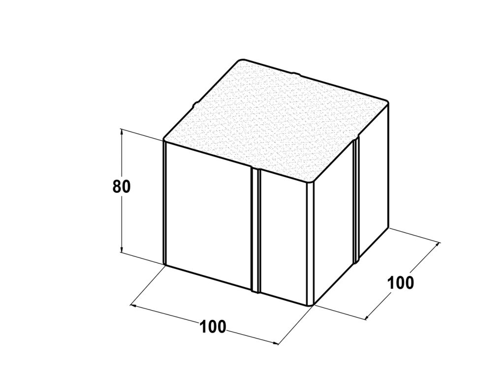 11114 Adoquín bicapa 10x10x8