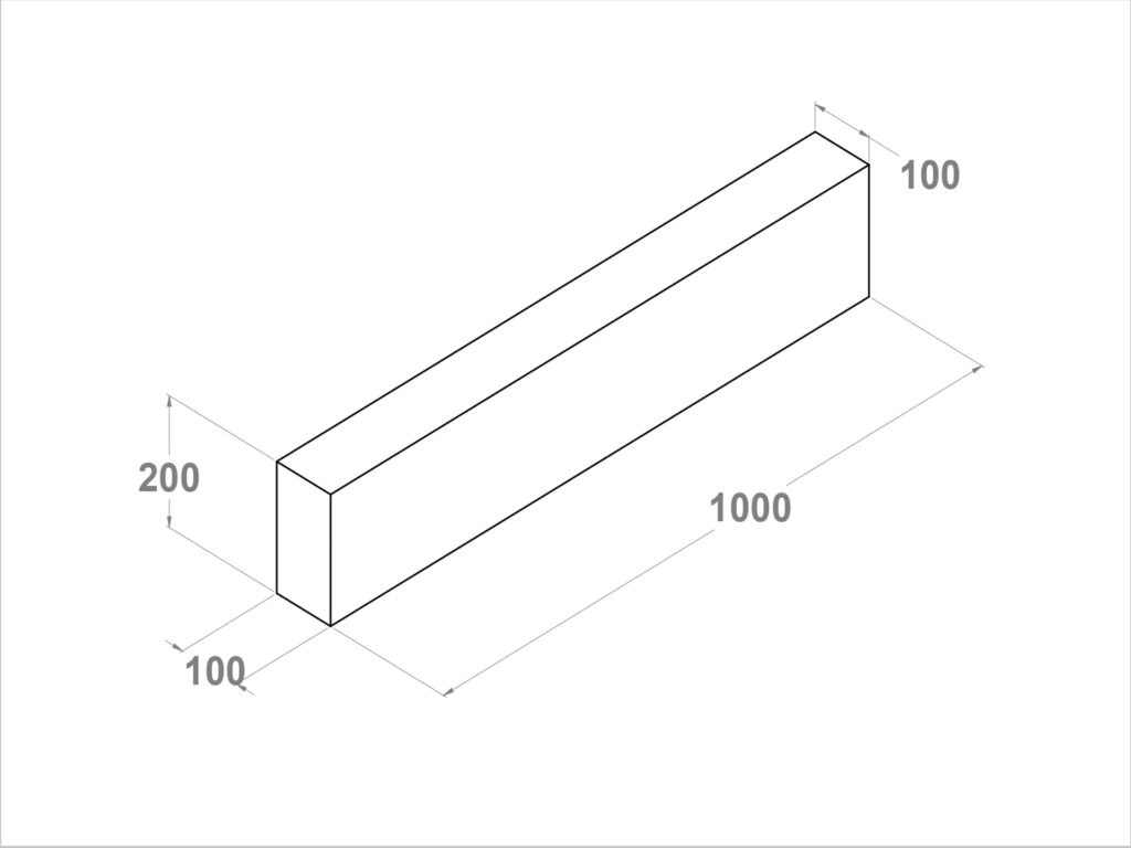 11152 Bordillo bicapa 100x20x10x10 A2