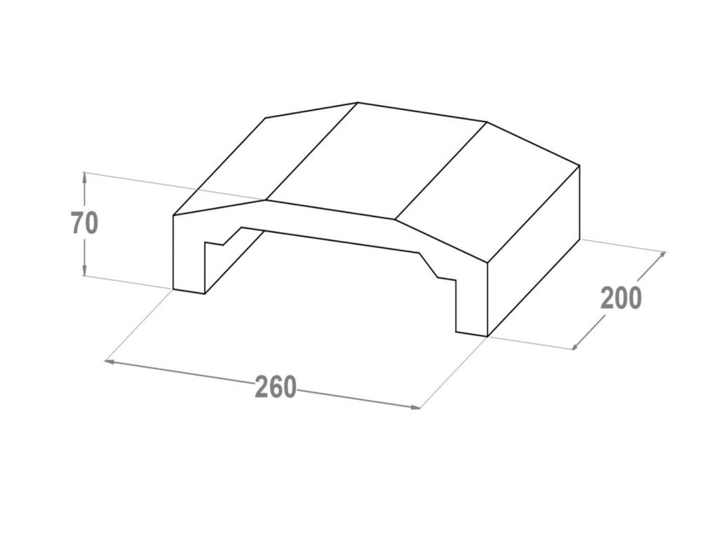20004 Albardilla 26x7x20
