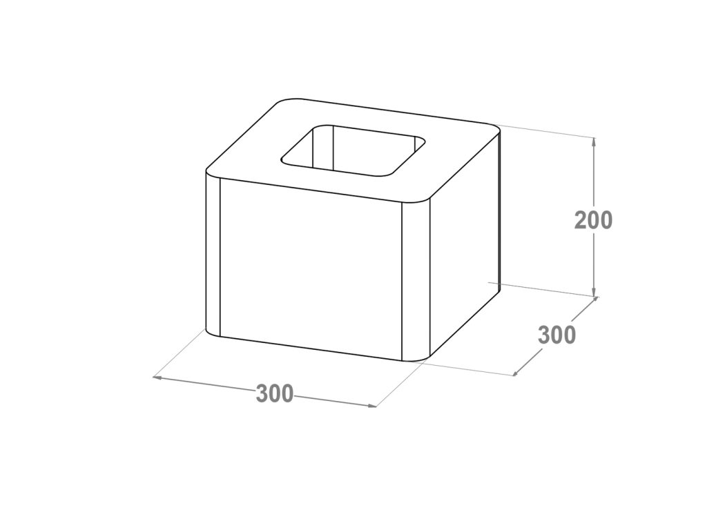 20048 Bloque pilar 30x30x19