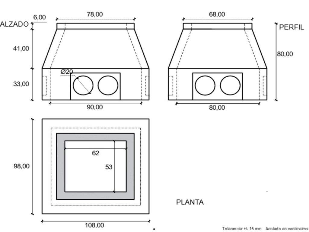30018 Arqueta Endesa A1 H=80. 53x62x80 cm