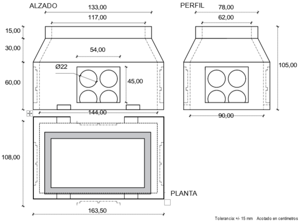 30022 Arqueta Endesa A2 H=105. 62x117X105 cm