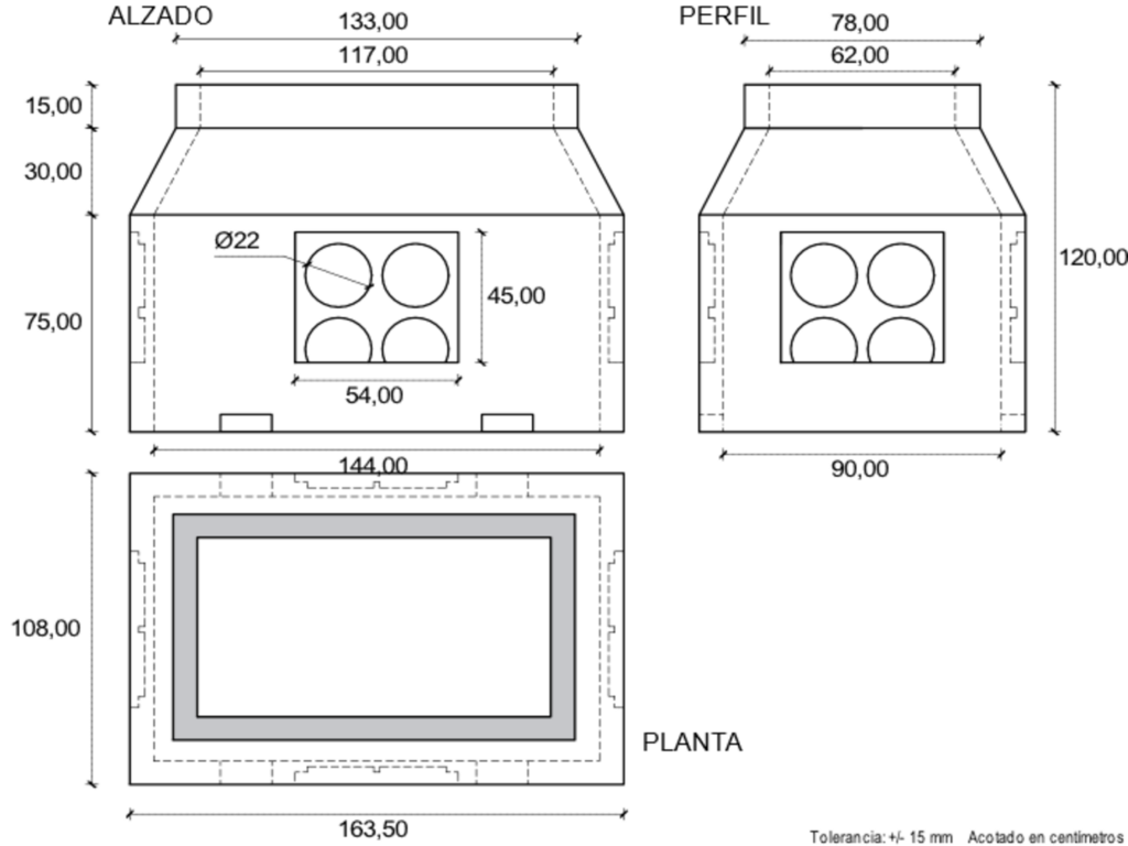 30023 Arqueta Endesa A2 H=120. 62x117X120 cm