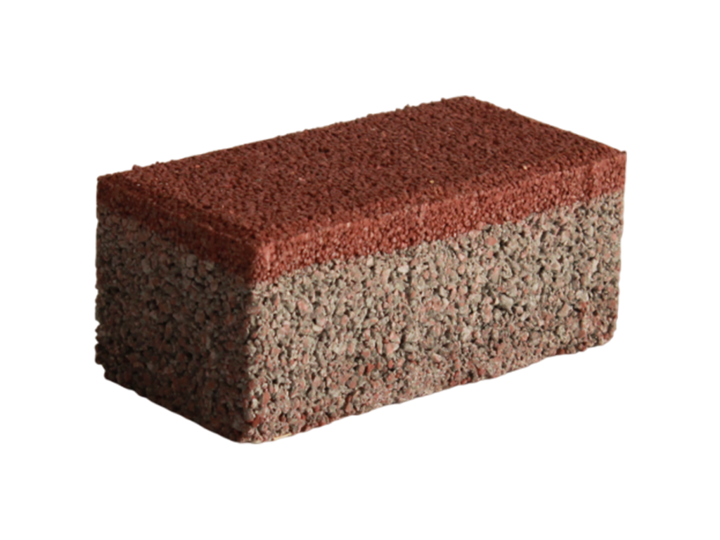 Adoquin Drenante 20x10x8 Rojo Oscuro