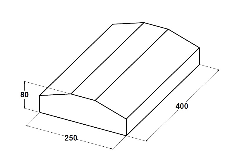 11002 Albardilla 25x8x40