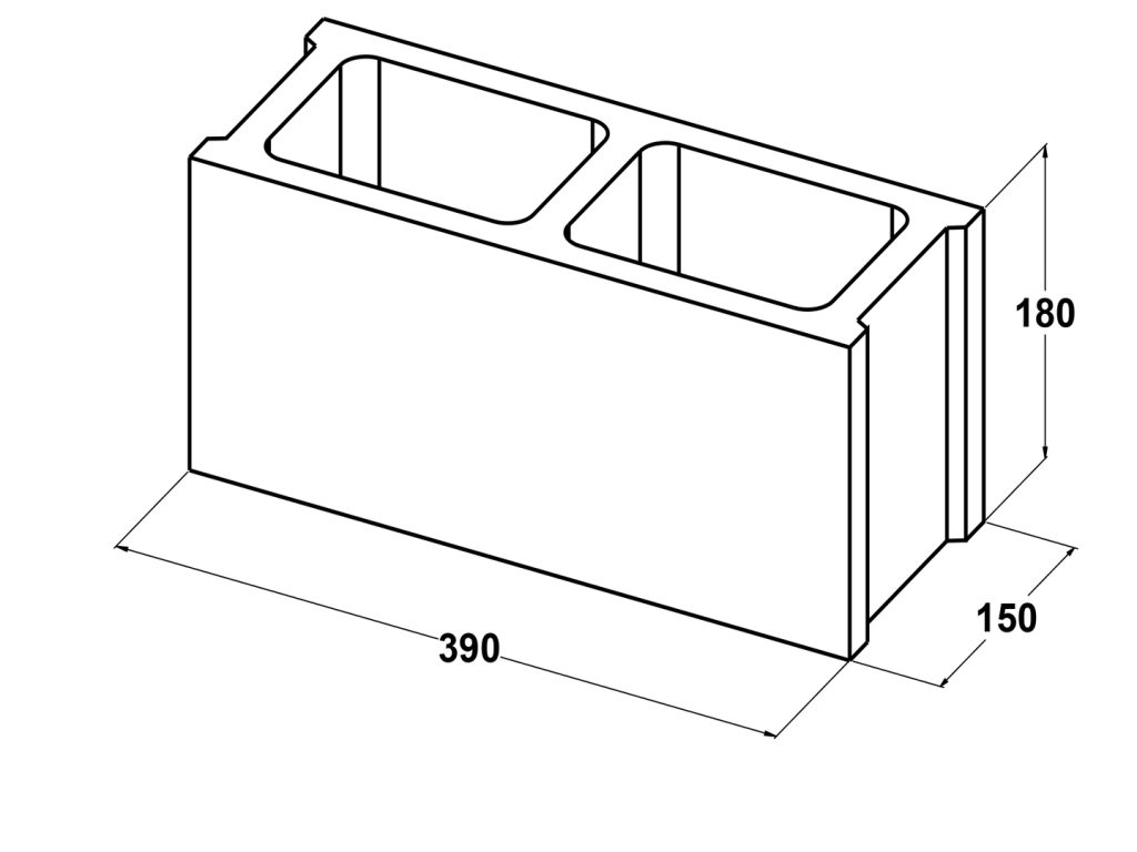 11006 Bloque 40x20x15