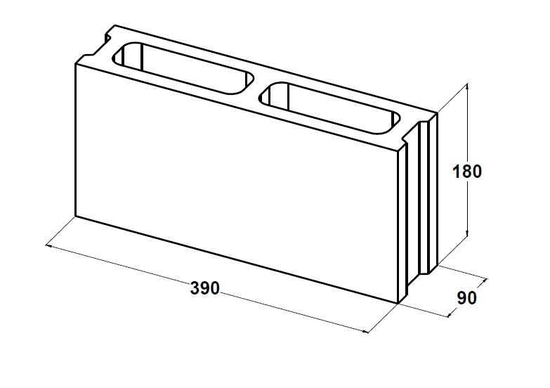 11009 Bloque 40x20x9