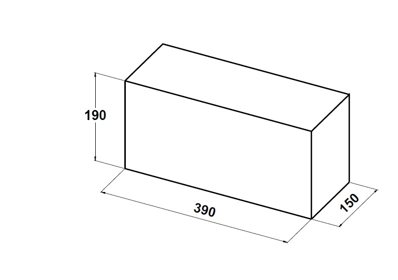 11011 Bloque macizo 40x20x15