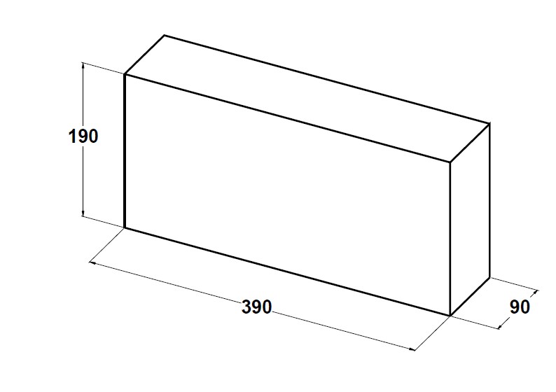 11014 Bloque macizo 40x20x9