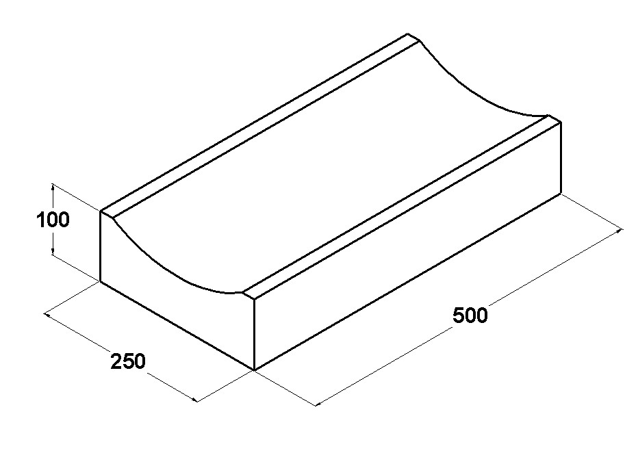 11067 Canaleta bicapa 50x25x10x7