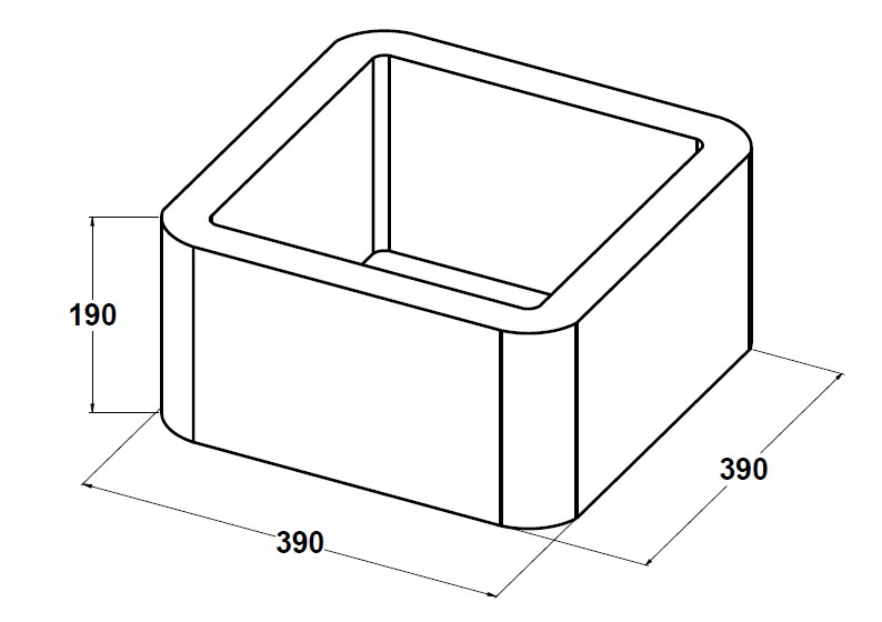 11016 Bloque pilar 40x40x20
