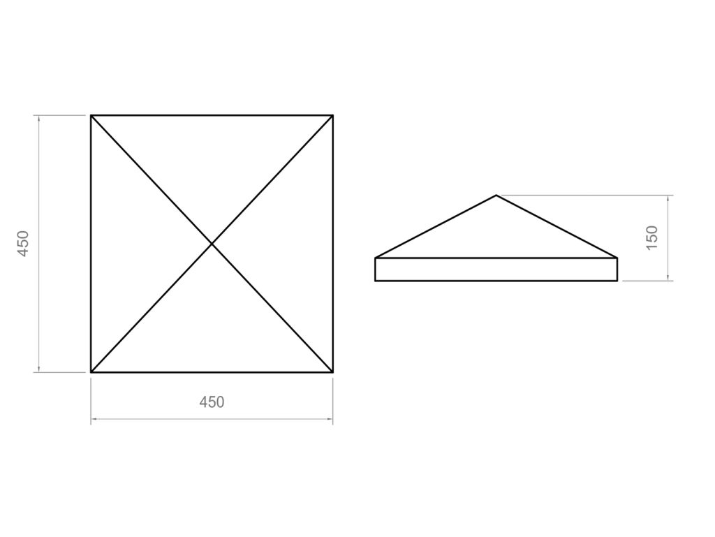 70002 Pirámide de 45.