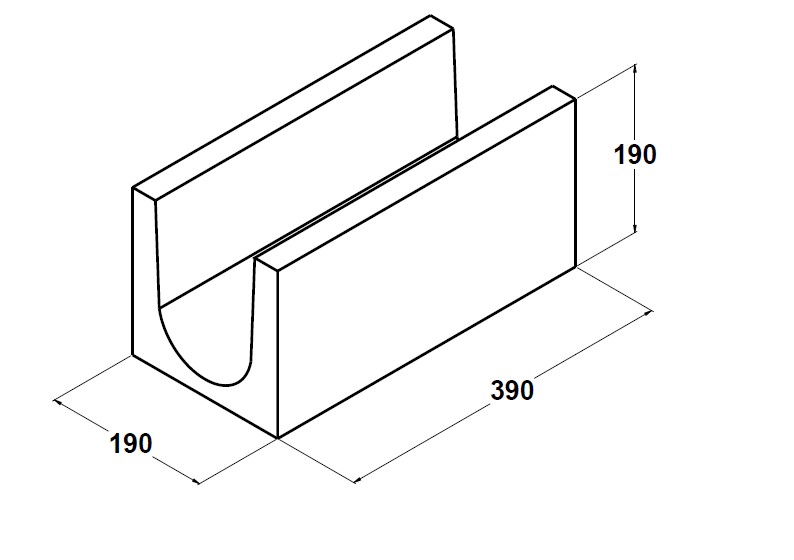 11033 Bloque zuncho 40x20x20