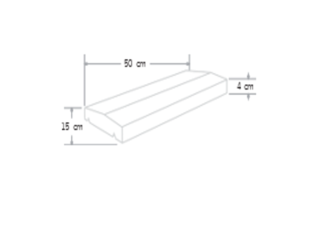Cubremuros 2 aguas de 15
