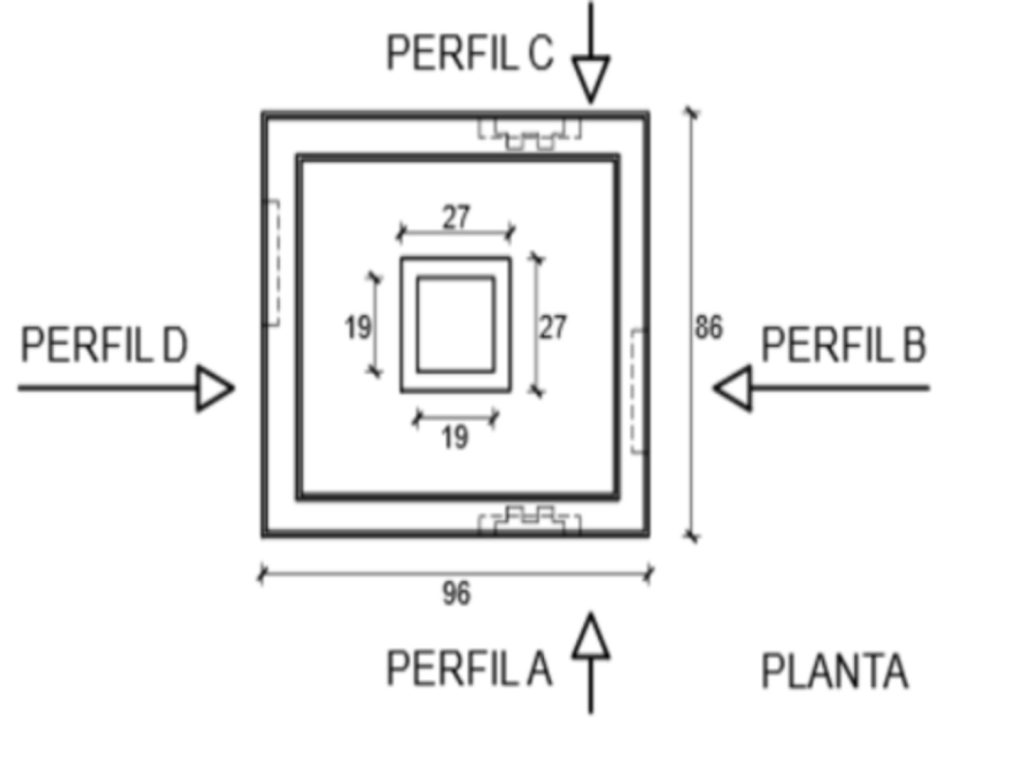 30016 Arqueta Tipo H. 80x70x80 cm
