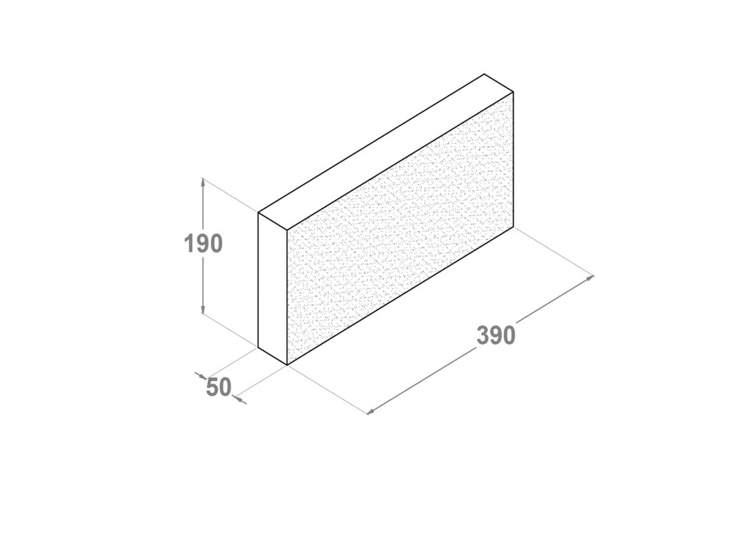 Plaqueta split 39x5x19