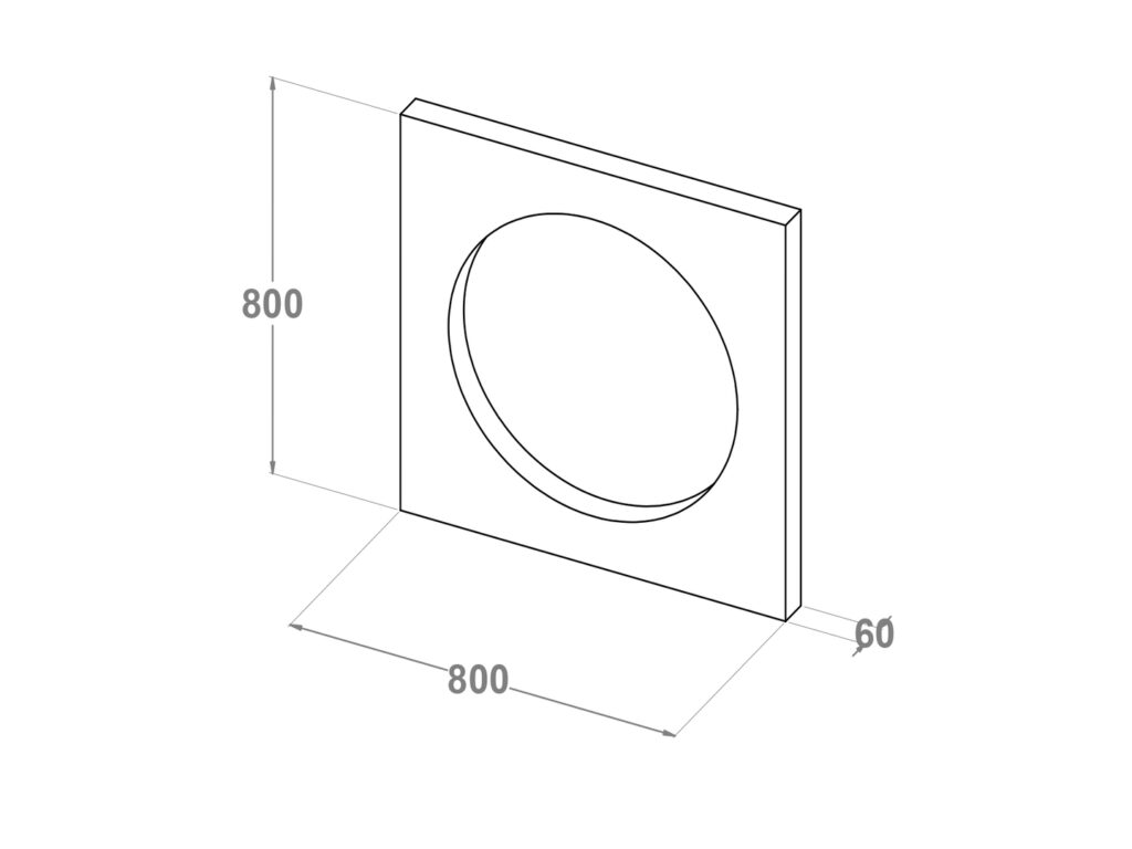80007 Juego alcorque bicapa 80x80x60