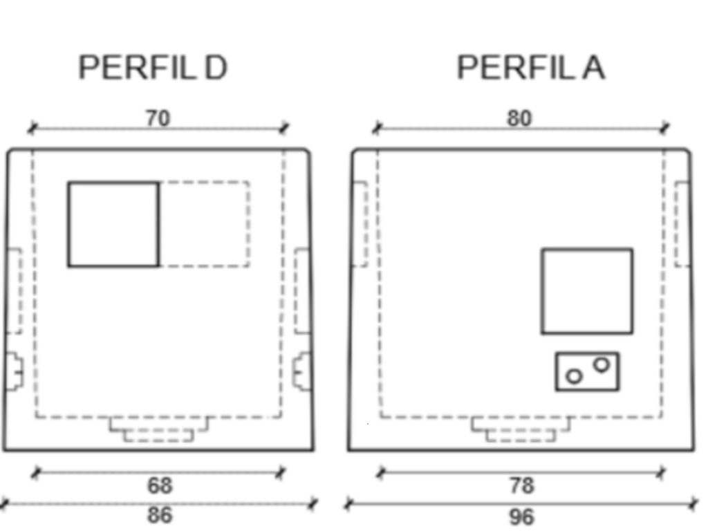 30016 Arqueta Tipo H. 80x70x80 cm