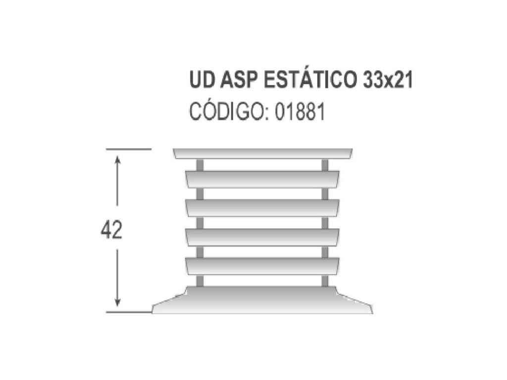 Aspirador estático 33x21
